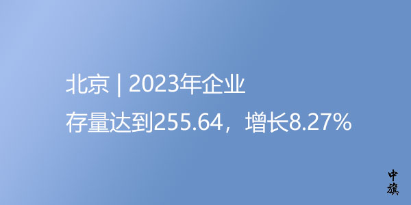 2023年北京企業(yè)存量圖